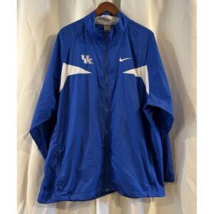 Nike UK University Of Kentucky Wildcats Men's‎ Blue Full Zip Jacket Size 2X